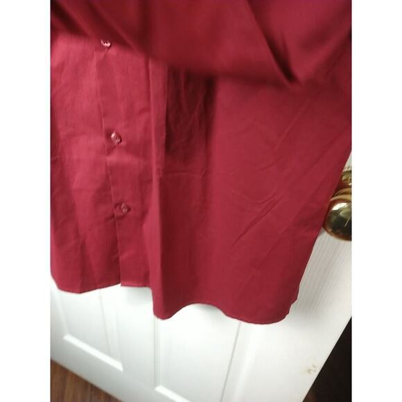$ Structure Men's XXL Shirt Red Modern Fit Collared Button Long Sleeve - Picture 6 of 9